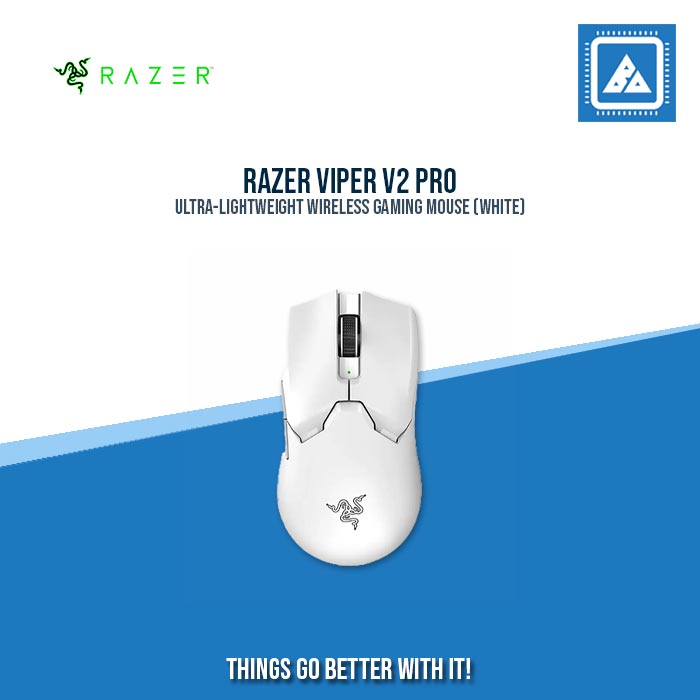 RAZER VIPER V2 PRO ULTRA-LIGHTWEIGHT WIRELESS GAMING MOUSE (WHITE) RAZER VIPER V2 PRO ULTRA-LIGHTWEIGHT WIRELESS GAMING MOUSE (WHITE)